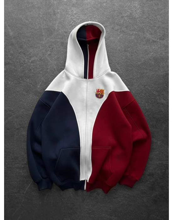 BARCELONA MASKELİ HIRKA 3 İPLİK KUMAŞ