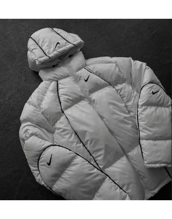 BİYELİ EFSANE ŞİŞME MONT -BEYAZ