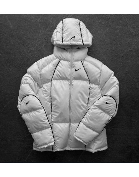 BİYELİ EFSANE ŞİŞME MONT -BEYAZ