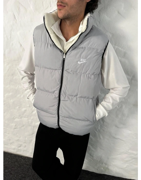 ÇİFT TARAFLI YELEK -GRİ