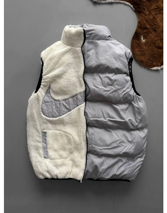 ÇİFT TARAFLI YELEK -GRİ