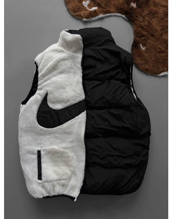 ÇİFT TARAFLI YELEK - SİYAH
