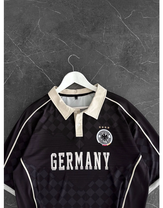 GERMANY POLO YAKA OVERSİZE T-SHİRT