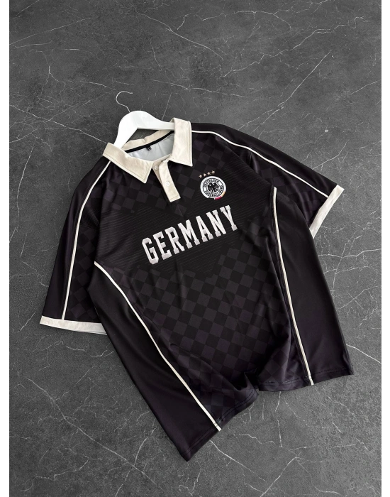 GERMANY POLO YAKA OVERSİZE T-SHİRT