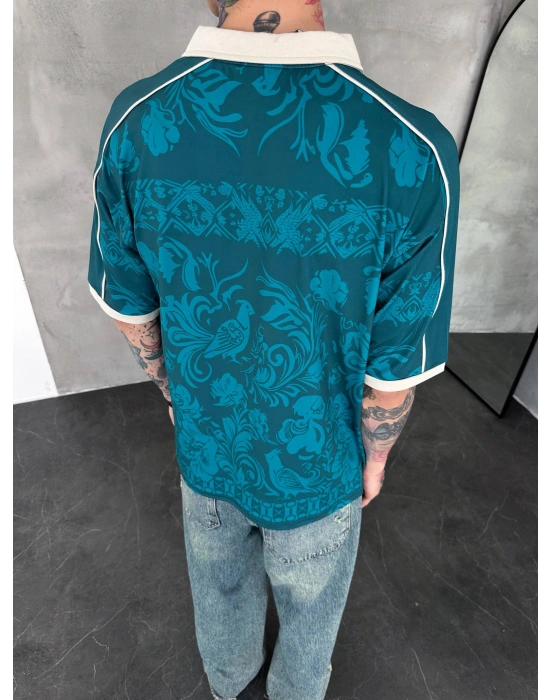 MEXICO POLO YAKA OVERSİZE T-SHİRT