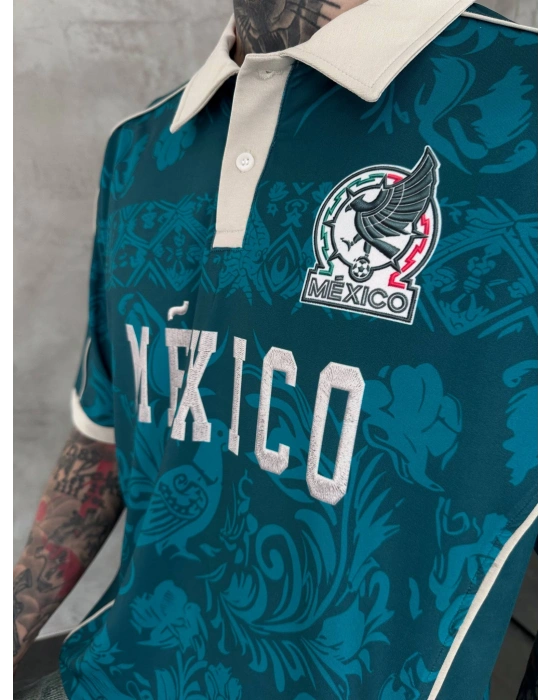 MEXICO POLO YAKA OVERSİZE T-SHİRT