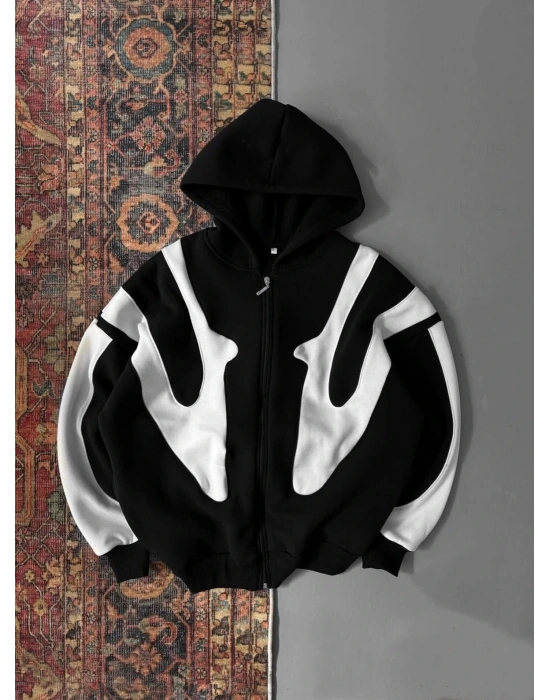 KLAF OVERSİZE HIRKA -SİYAH