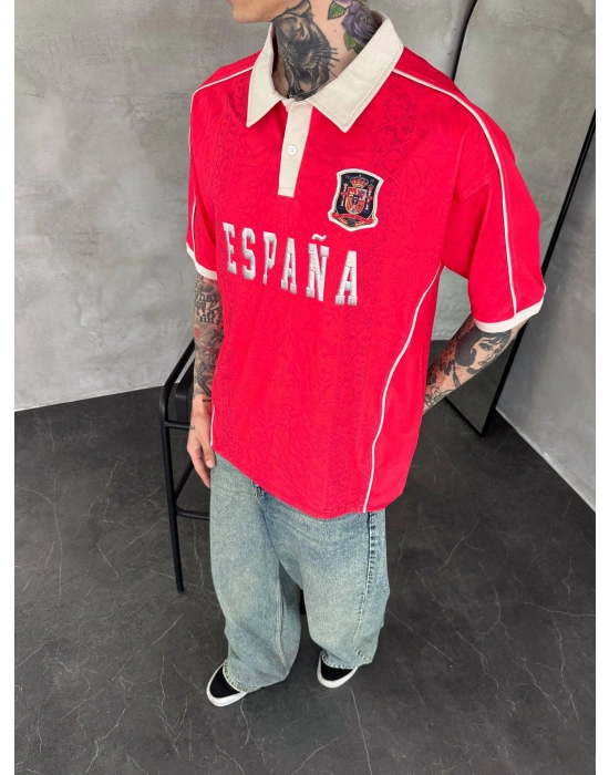 ESPANA POLO YAKA OVERSİZE T-SHİRT