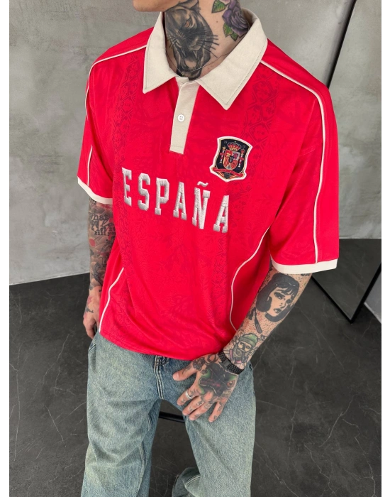 ESPANA POLO YAKA OVERSİZE T-SHİRT
