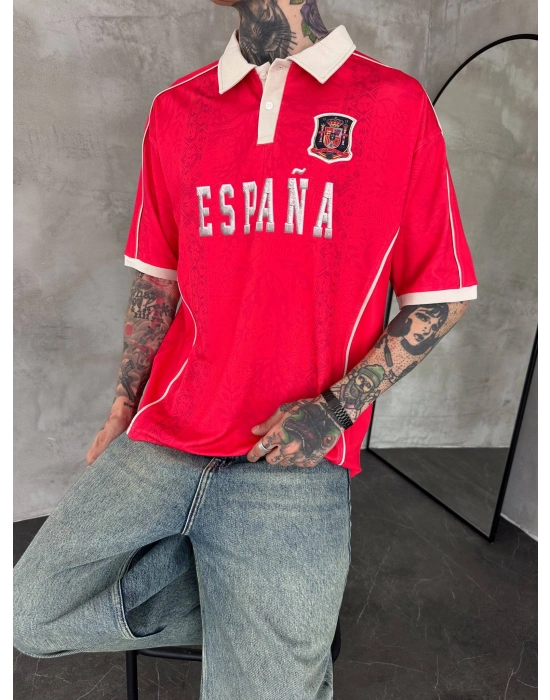 ESPANA POLO YAKA OVERSİZE T-SHİRT