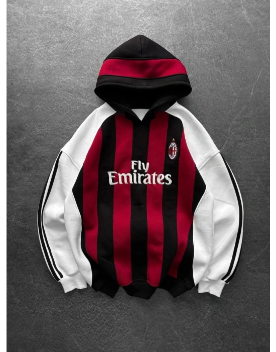 MİLAN KAPŞONLU OVERSİZE 3 İPLİK KUMAŞ SWEAT