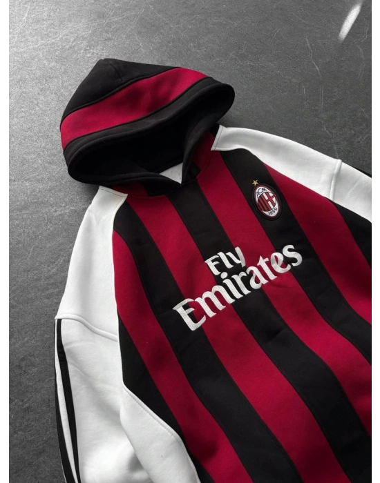 MİLAN KAPŞONLU OVERSİZE 3 İPLİK KUMAŞ SWEAT