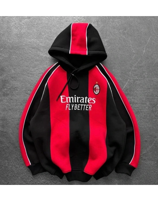 MLN KAPİŞONLU OVERSİZE 3 İPLİK KUMAŞ SWEAT