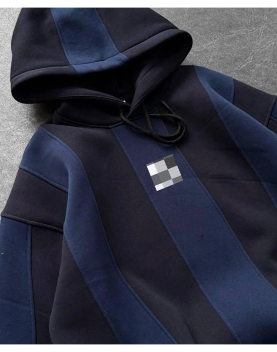 MORİNHO KAPİŞONLU OVERSİZE 3 İPLİK KUMAŞ SWEAT - LACİ