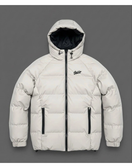 SWD KAPİTONE ŞİŞME MONT -BEYAZ