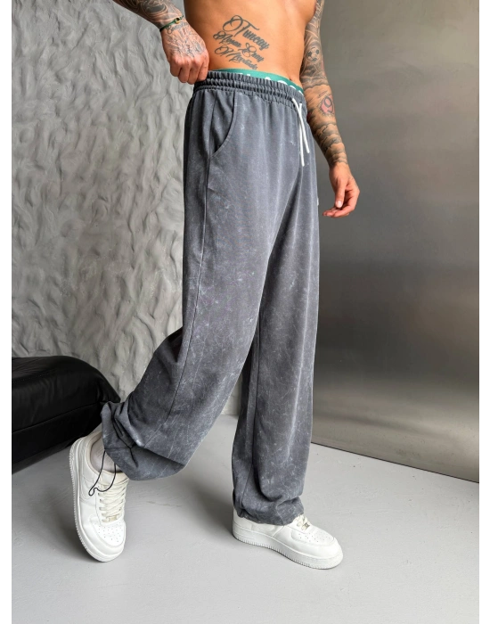 NKE YIKAMALI NAKIŞ 2 İPLİK BAGGY EŞOFMAN - FÜME