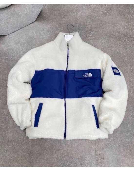 PELUŞ CEKET OVERSİZE - MAVİ