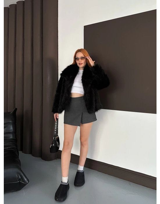 Peluş Kürk - Siyah