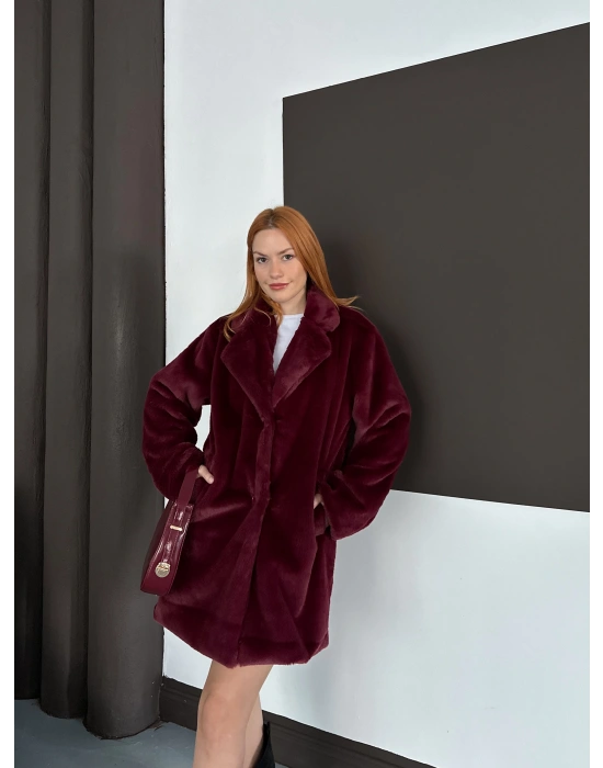 Peluş Kaban - Bordo