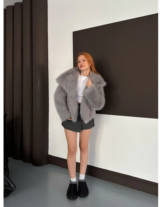 Peluş Kürk - Gri