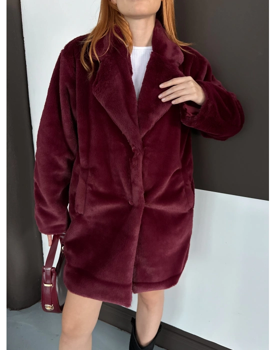 Peluş Kaban - Bordo