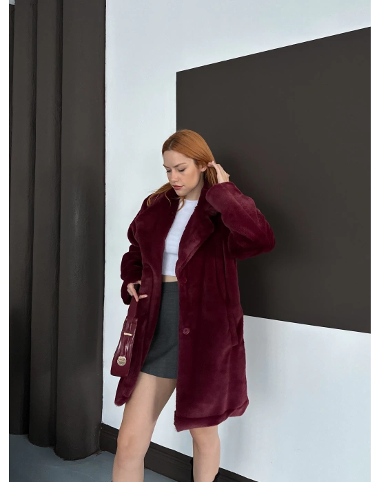 Peluş Kaban - Bordo