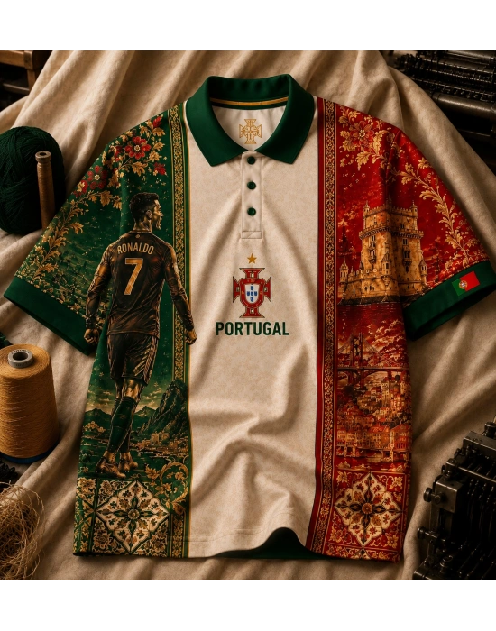 PORTEKİZ POLO YAKA OVERSİZE T-SHİRT