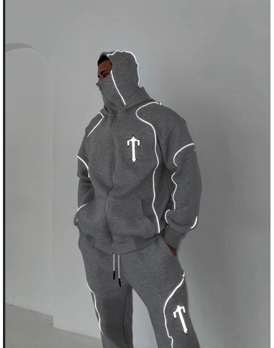 T STAR OVERSİZE EŞOFMAN TAKIMI - GRİ