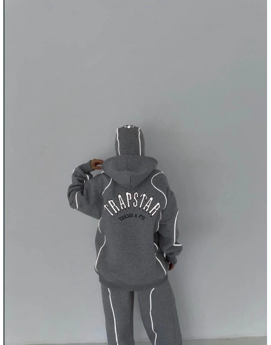 T STAR OVERSİZE EŞOFMAN TAKIMI - GRİ