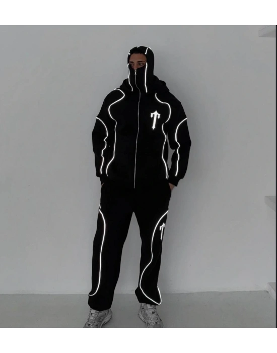 T STAR OVERSİZE EŞOFMAN TAKIMI - SİYAH