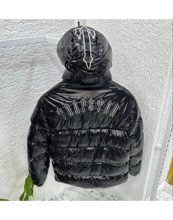 T STAR PARLAK ŞİŞME MONT -SİYAH