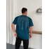 TAŞLI OVERSİZE TSHİRT -TURKUAZ