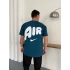 NKE AIR BASKI DETAY OVERSİZE TSHIRT -TURKUAZ
