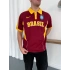 BRASİL POLO YAKA BASKI DETAY TSHİRT -BORDO