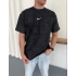 YIKAMALI NKE OVERSİZE TSHİRT -SİYAH