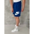 NKE BASKI DETAY 2 İPLİK ŞORT - MAVİ
