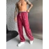 NKE YIKAMALI NAKIŞ 2 İPLİK BAGGY EŞOFMAN - BORDO