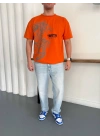 TSTAR OVERSİZE TSHİRT -TURUNCU