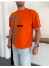 TSTAR OVERSİZE TSHİRT -TURUNCU
