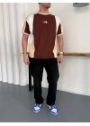 TNF OVERSİZE TSHİRT -KAHVERENGİ