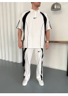 NKE ARA BİLYELİ OVERSİZE EŞOFMAN TAKIM -BEYAZ