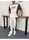 NKE PARÇALI OVERSİZE EŞOFMAN TAKIM -BEYAZ
