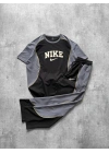 NKE PARÇALI OVERSİZE EŞOFMAN TAKIM -SİYAH
