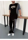 NKE PARÇALI OVERSİZE EŞOFMAN TAKIM -SİYAH