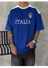 İTALİA NAKIŞ DETAY OVERSİZE TSHİRT