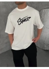 STWD OVERSİZE TSHİRT -BEYAZ