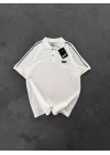 STWD NAKIŞ DETAY POLO YAKA OVERSİZE TSHİRT -BEYAZ