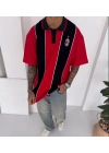 MLN ŞERİT DETAY POLO YAKA TSHİRT