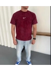 YIKAMALI NKE OVERSİZE TSHİRT -BORDO