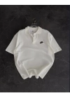 NKE NAKIŞ DETAY OVERSİZE POLO YAKA TSHİRT -BYZ